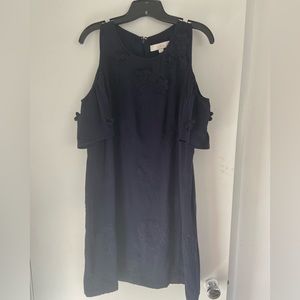 Ann Taylor LOFT Navy Cold Shoulder dress. NEW WITH TAGS. Size 10